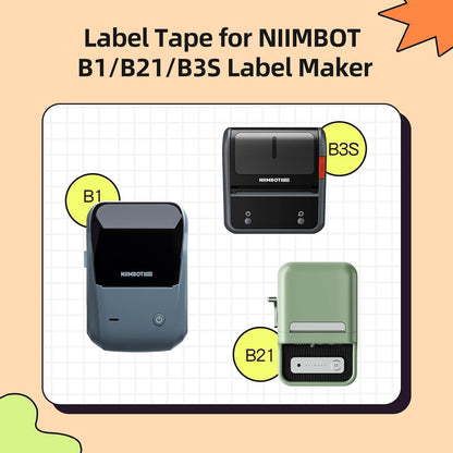 Labels for B21/B1/B3S/K3 Label Printer, Thermal Stickers 2'' X 3.15''(50X80Mm), Waterproof, Oil-Proof Label Tape, 1 Roll of 95 White Sticker Labels