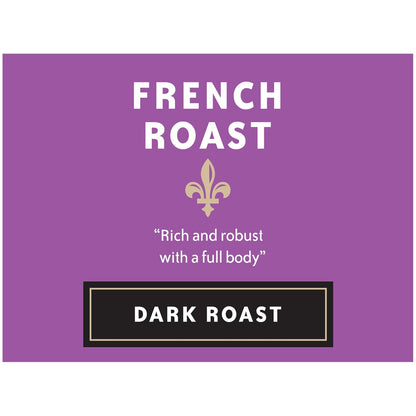French Roast 72 Count Coffee Pods, Extra Dark Roast, Compatible with Keurig 2.0 K-Cup Brewers, 12 Count (Pack of 6)